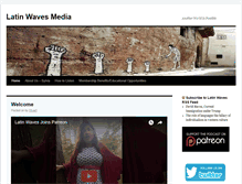 Tablet Screenshot of latinwavesmedia.com